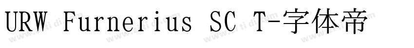 URW Furnerius SC T字体转换